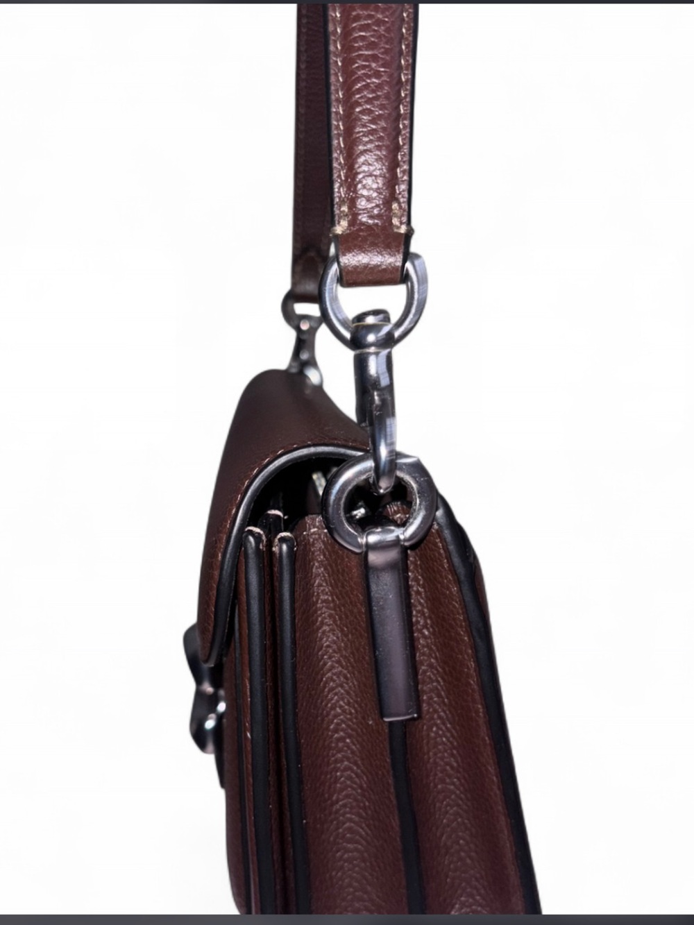 Coach Tabby Shoulder Bag in Dark Brown - Picture 4 of 8